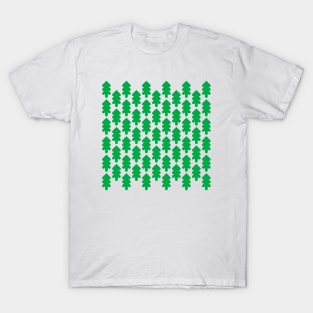 Green fir trees pattern, version one T-Shirt